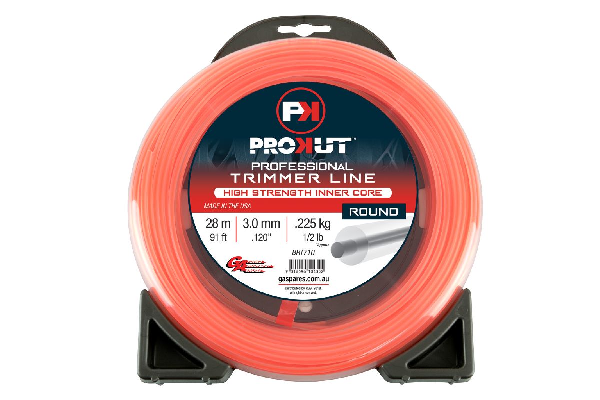 Prokut Trimmer Line Round Orange .120 3mm 1/2 Lb 28m Donut