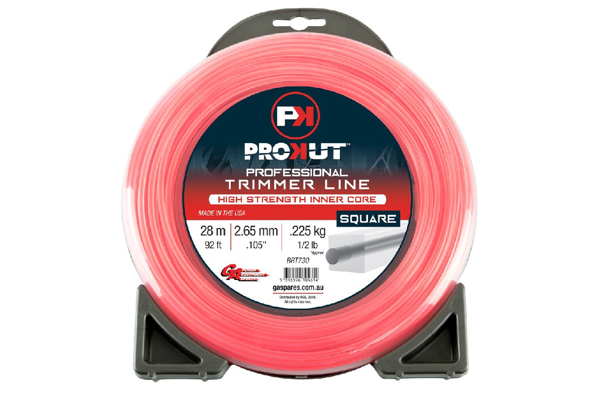Prokut Trimmer Line Square Pink .105 2.65mm 1/2 Lb 28m Donut