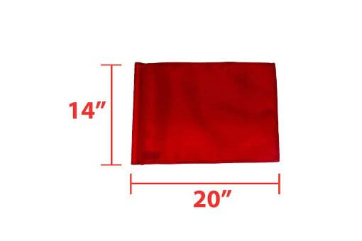 Flags 400 Denier Tube Style (red)