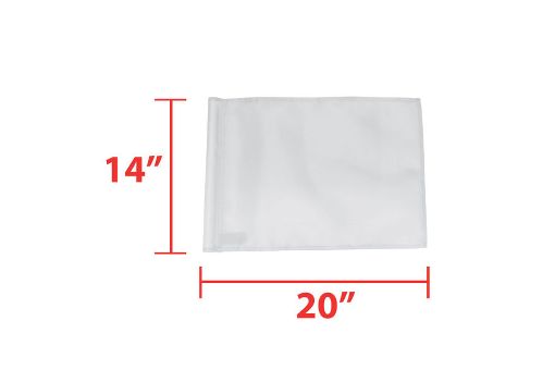 Flags 400 Denier Tube Style (white)