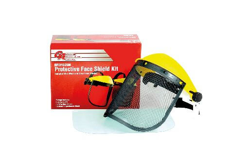 Tilt Up Protective Visor Kit Wire Mesh / Clear Pc Face Shield