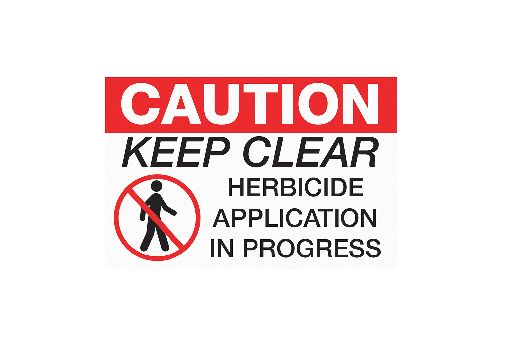 Herbicide Application Corflute Insert