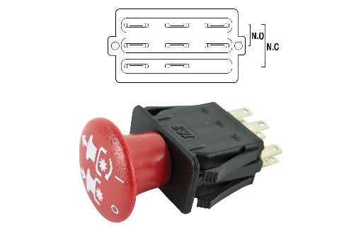 Pto Switch W/ Push-pull Snap Mount Suits Husqvarna / Murray