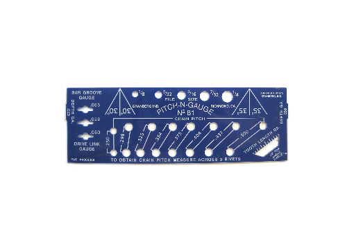 Pitch / Gauge Tool For Chainsaws Identifies 8 Diff Chain & Bar Measurements