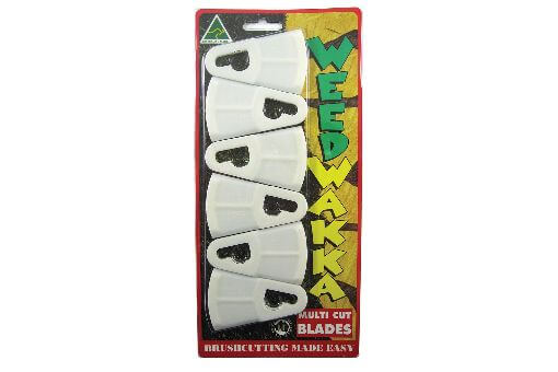 Weedwakka 6 Pack Of Replacement Plastic Blades Skin Packed For Display