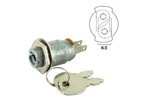 Ignition Switch Suits Domestic Key Start Mowers Indak Type Two Terminals