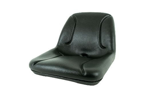 Ride-on Seat Black 385h X 527d X 456w Low Back Suits Various