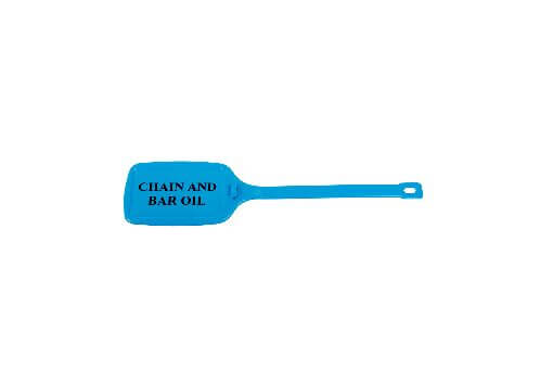 Identification & Fuel Tags Chain & Bar Oil Plastic Blue (10 Pack)