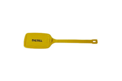 Identification & Fuel Tags Diesel Plastic Gold (10 Pack) Pack Of 10