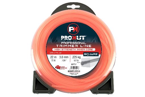 Prokut Trimmer Line Square Orange .120 3mm 1/2lb 22m Donut