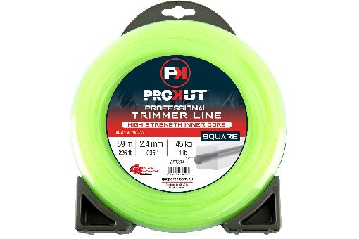 Prokut Trimmer Line Square Green .095 2.4mm 1 Lb 69m Donut