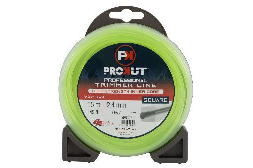 Prokut Trimmer Line Square Green .095 2.4mm 49' 15m Teardrop