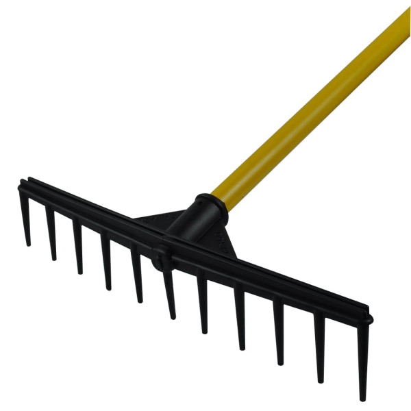 RAKE 51" YELLOW HANDLE W/ 15" HEAD