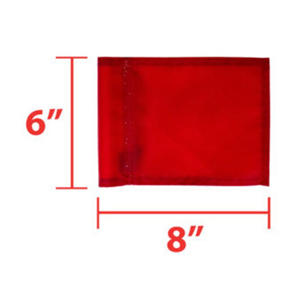 PLAIN NYLON TUBE FLAG (RED)
