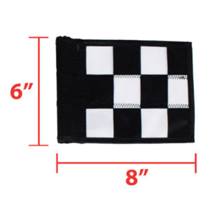 FLAGS - CHECKERED BLK / WH PRACTICE GREEN
