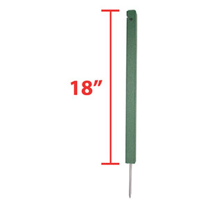 ROPE STAKE SLOTTED 18"