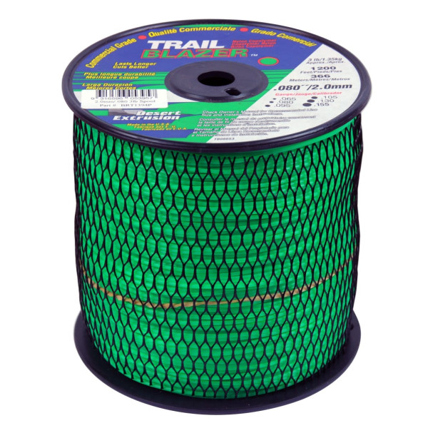 TRAIL BLAZER TRIMMER LINE .080" / 2.00MM SPOOL LENGTH 366M WEIGHT 1.35KG