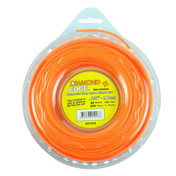 DIAMOND EDGE TRIMMER LINE .105" / 2.70MM DONUT LENGTH 30M
