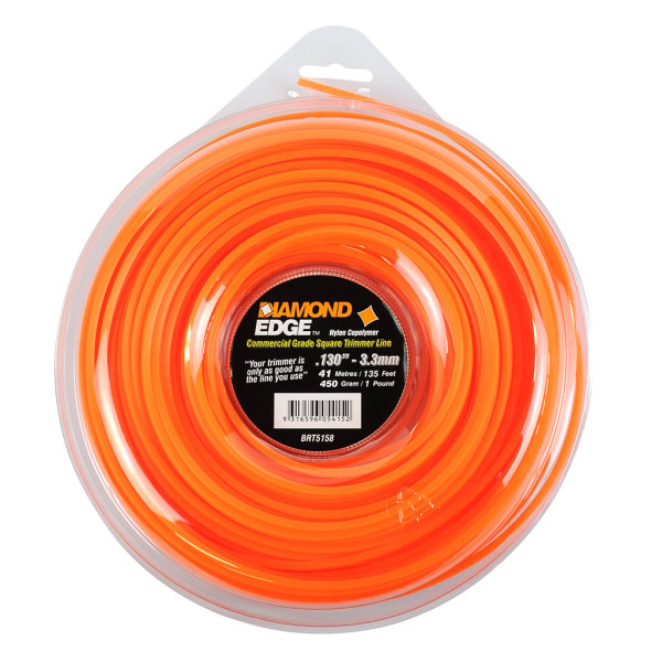 DIAMOND EDGE TRIMMER LINE .130" / 3.30MM DONUT LENGTH 41M