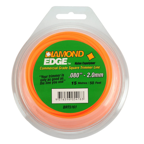 DIAMOND EDGE TRIMMER LINE .080" / 2.00MM TEARDROP LOOPS LENGTH 50'