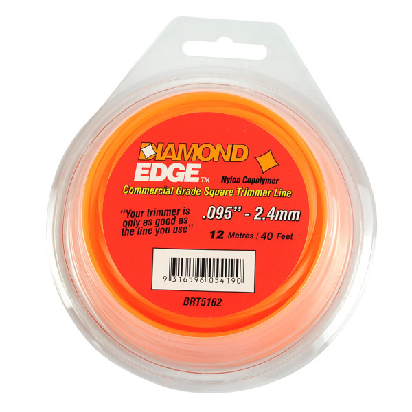 DIAMOND EDGE TRIMMER LINE .095" / 2.40MM TEARDROP LOOPS LENGTH 40'