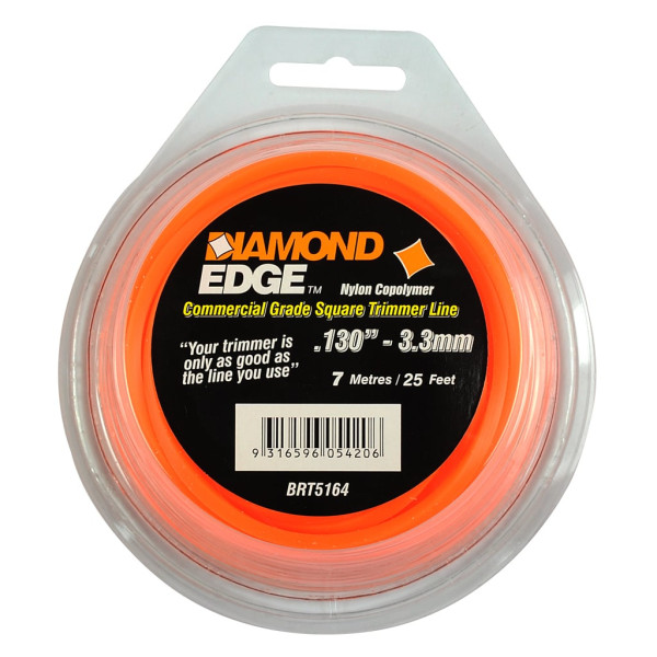 DIAMOND EDGE TRIMMER LINE .130" / 3.30MM TEARDROP LOOPS LENGTH 25'