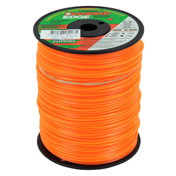 DIAMOND EDGE TRIMMER LINE .095" / 2.40MM SPOOL LENGTH 152M