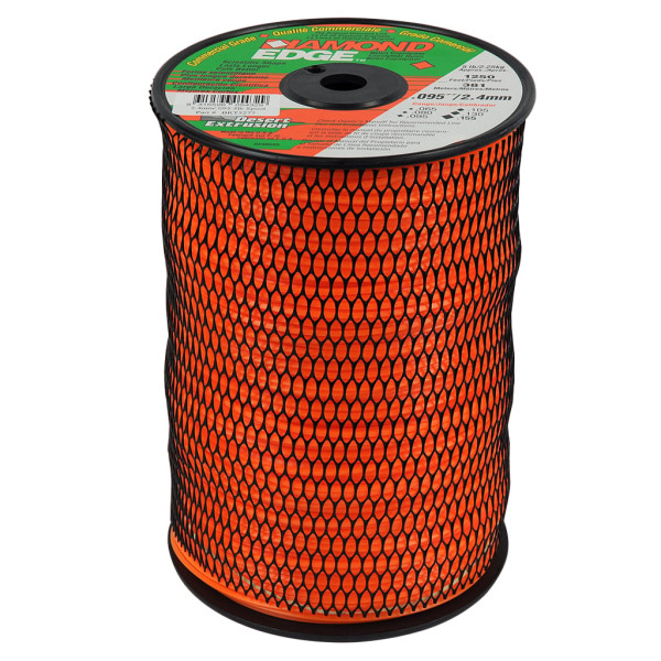 DIAMOND EDGE TRIMMER LINE .095" / 2.40MM SPOOL LENGTH 381M