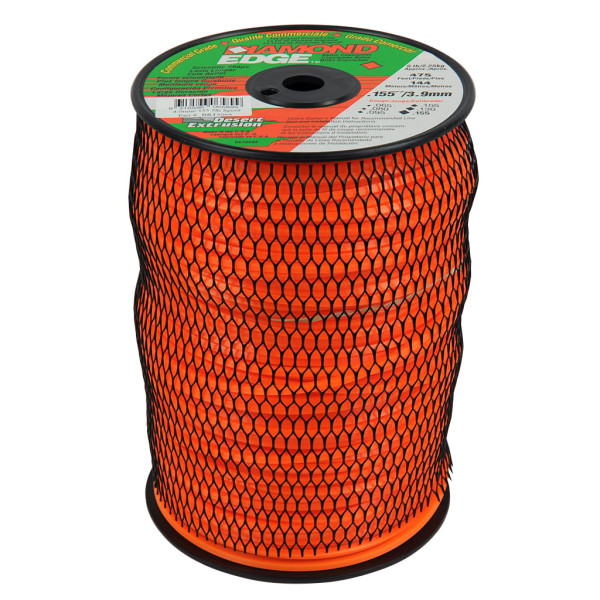 DIAMOND EDGE TRIMMER LINE .155" / 3.90MM SPOOL LENGTH 145M