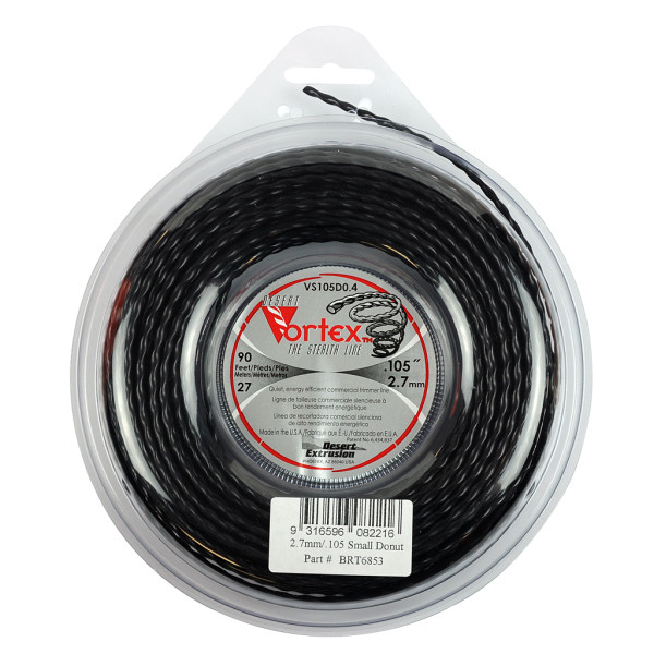 DESERT VORTEX TRIMMER LINE .105" / 2.70MM SMALL DONUT LENGTH 27M