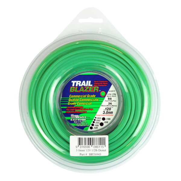 TRAIL BLAZER TRIMMER LINE .120" / 3.00MM DONUT LENGTH 26M
