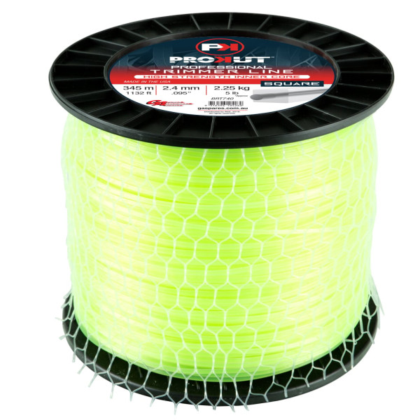 PROKUT TRIMMER LINE SQUARE GREEN .095 2.4MM 5 LB 345M SPOOL