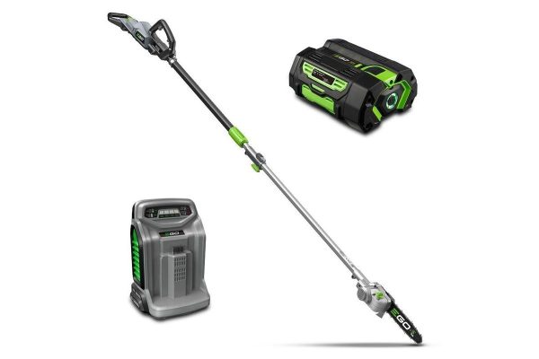 EGO POWER+ 56V Commercial Telescopic Power Pole plus Pole Saw Attachment KIT, Includes 5.0Ah Battery, Rapid Charger & Shoulder Strap
