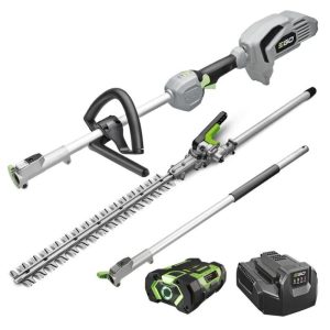 EGO POWER+ 56V Brushless Multi-Tool Pole Hedge Trimmer KIT Includes 2.5Ah Battery, Charger, Shoulder Strap & Pole Extension
