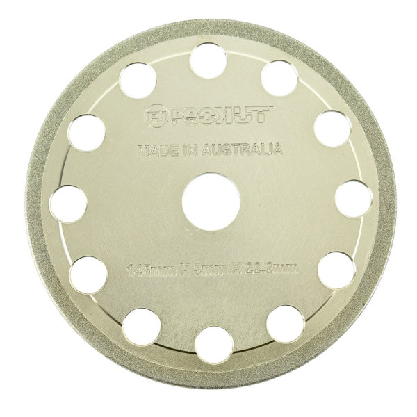 PROKUT DIAMOND GRINDING "D" WHEEL 145MM X 3MM X 22.2MM SUITS 0.325" & 3/8" LP CHAIN