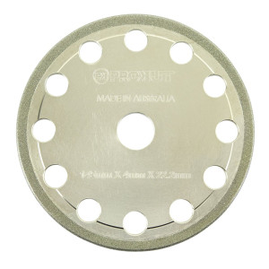 PROKUT DIAMOND GRINDING "D" WHEEL 145MM X 4MM X 22.2MM SUITS 3/8" & 0.404" CHAIN
