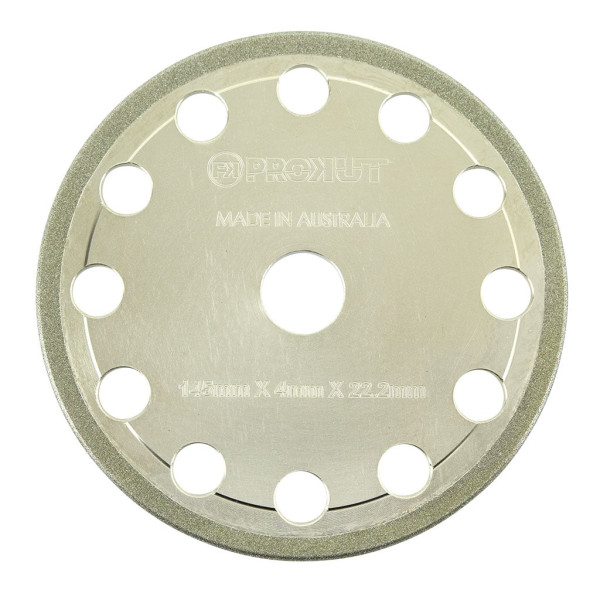 PROKUT DIAMOND GRINDING "D" WHEEL 145MM X 4MM X 22.2MM SUITS 3/8" & 0.404" CHAIN