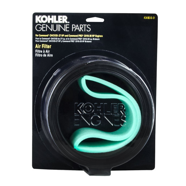 KOHLER AIR FILTER & PRE-FILTER CH18-26 620-750 CV20-25 CV620-740