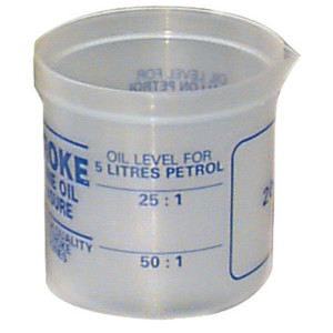 PLASTIC MEASURING CUP SUITS 2-STROKE OIL
