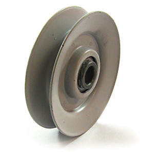 PULLEY V-IDLER STEEL (A 2-5/8") SUITS BOLENS/GILSON /JACOBSEN/MASSEY/ROPER/TORO