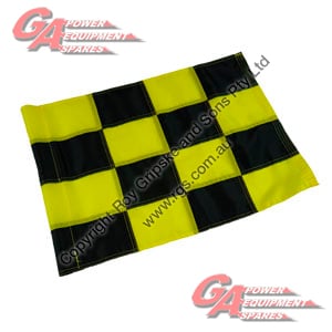 R&R FLAG - YELLOW/BLACK CHECK TUBE