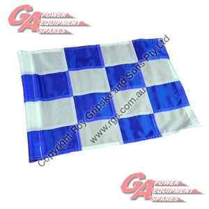 R&R BLUE & WHT CHECK FLAG TUBE