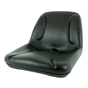 RIDE-ON SEAT BLACK 385H X 527D X 456W LOW BACK SUITS VARIOUS