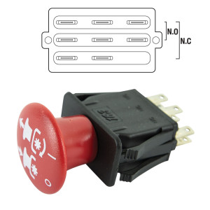 PTO SWITCH W/ PUSH-PULL SNAP MOUNT SUITS HUSQVARNA / MURRAY