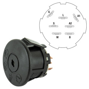 IGNITION SWTICH SUITS HUSQVARNA 42"/48"/52" DECKS