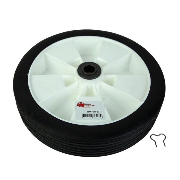 PLASTIC WHEEL ASSEMBLY 8" W/ BEARING & 9/16" BUSH SUITS SELECTED VICTA